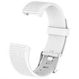 Силіконовий ремінець для фітнес браслета Fitbit Charge 2 L White - мініатюра 3