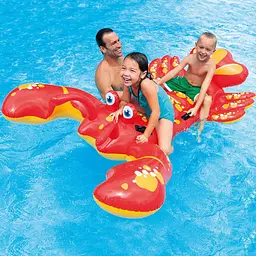 Дитячий плотик для плавання з ручками Лобстер Intex 213 x 137 см - мініатюра 3