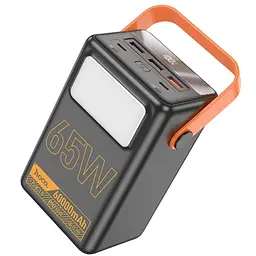 Портативний ЗП Power Bank Hoco J110A Powerful PD65W 60000 mAh Black - мініатюра 2