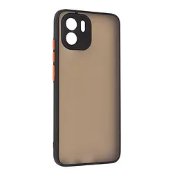 Чехол-накладка для Xiaomi Redmi A2, Frosted Matte, черный, противоударный чехол с защитой всего корпуса, термополиуретан TPU + поликарбонат PC, ArmorStandart (ARM66741)
