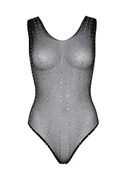 Leg Avenue Rhinestone fishnet bodysuit OS Black One size - мініатюра 5