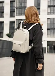 Жіночий рюкзак Sambag Brix Classic сірий 35 х 25 х 12 см (14511030) - мініатюра 3