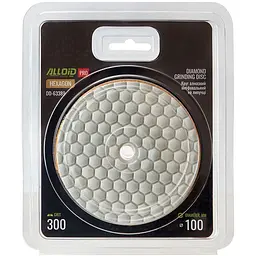 Круг алмазний Alloid Building Tools Hexagon шліфувальний на липучці 100 мм зерно 300 (DD-63389) - мініатюра 4