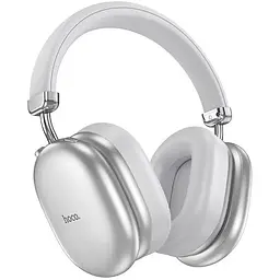 Бездротові накладні навушники HOCO W35 Max Auspicious ANC noise reduction BT headphones Silver (6942007631297)