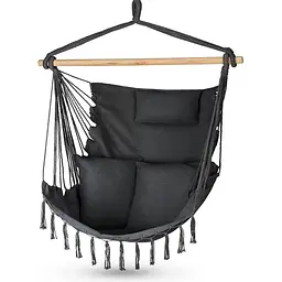 Бразильське крісло - гамак Outtec Boho Sois XXL графітовий - мініатюра 1