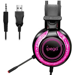 Ігрові навушники iPega PG-R015 Gaming headset with RGB 3.5 mm з шумозаглушенням - мініатюра 3