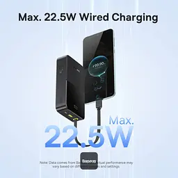 Зовнішній акумулятор Baseus EnerFill FC51 Bipow2 Pro 20000mAh with Built-in USB-C Cable E0027701 - мініатюра 6