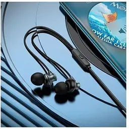 Навушники Hoco Delighted metal universal earphones with microphone M98 чорні - мініатюра 5