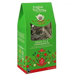 Чай зелений English Tea Shop з гранатом органічний 15х2 г