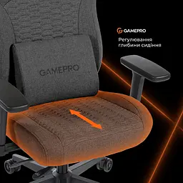 Крісло ігрове GamePro GC925B Black fabric (GC925B) - мініатюра 18