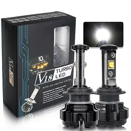 LED лампи автомобільні Tubo Led H3 вентилятор 3600Lm V 18/ETI/30W/6000K/IP68/12-24V 2шт