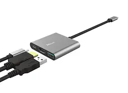 USB-хаб Trust Dalyx Aluminium USB Type-C 3-в-1 (23772) - мініатюра 4