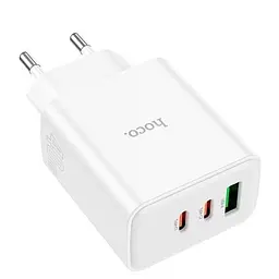 МЗП Hoco C126A PD40W+QC3.0 (1USB/2Type-C) White - мініатюра 4