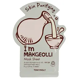 Маска тканинна для обличчя Tony Moly I’m Makgeolli Mask Sheet Skin Purifying Макколі 21 мл