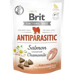 Функціональні ласощі для собак Brit Care Functional Snack Antiparasitic Salmon з лососем 150 г