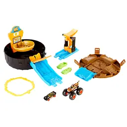 Игровой набор Hot Wheels Monster Trucks Трюки в шине (GVK48) - мініатюра 2