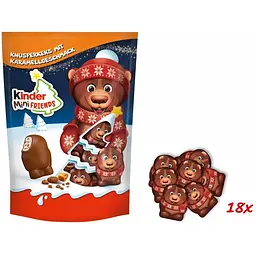 Цукерки Kinder Mini Friends Knusperkeks mit Karamellgeschmack 122 г - мініатюра 2