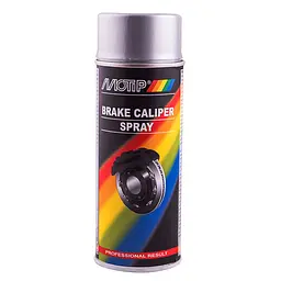 Емаль для супортів та гальмівних барабанів Motip Brake Caliper Spray срібна аерозоль 400мл(04096)