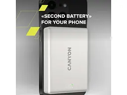 Зовнішній акумулятор (Power Bank) Canyon On Power 511 with MagSafe Star Grey (CNS-CPB511G) - мініатюра 7