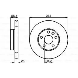 Гальмівний диск Bosch 0 986 478 893 - мініатюра 5
