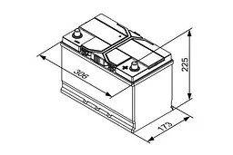 Акумулятор Bosch S4 EFB 85Аh EN 800A (0 092 S4E 420) - мініатюра 5