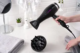 Фен Violet PRO HD-Y223PRO, 1850-2200Вт, 2 швидкості, 3 темп.режими, дифузор, чорний ARDESTO teh0017659 - мініатюра 6