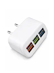 Багатозарядний пристрій на 6 USB портів 3.1А, універсальний адаптер швидкої зарядки, білий (5825201569)