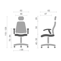 Офісне крісло Barsky Mesh Office BM-10 (BM-10) - миниатюра 8