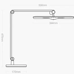 Розумна настільна лампа Yeelight LED Vision Desk Lamp V1 Pro Light-sensitive base version White YLTD08YL - мініатюра 3