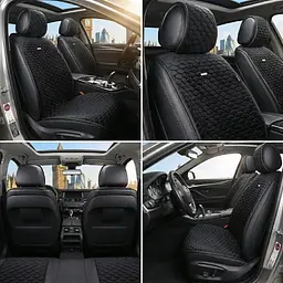 Накидки для передніх сидінь Алькантара Elegant Palermo Чорний 2 шт (EL 700 206) - мініатюра 2