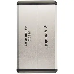 Зовнішня кишеня Gembird 2.5` USB 3.0 Silver (EE2-U3S-2-S) [124679] - мініатюра 3