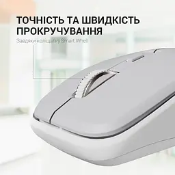 Мишка OfficePro M267G Silent Click Wireless Gray (M267G) - мініатюра 8