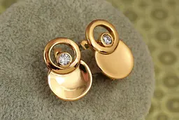 Сережки Xuping Jewelry формат 2 см золотисті