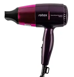 Складаний міні фен Rotex RFF157-V SpecialCare Compact дорожній для сушіння укладання компактний електрофен 1500 Вт Фіолетовий - мініатюра 3