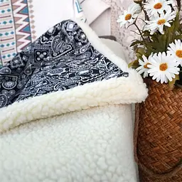 Ковдра для тварин Derby Сlassic Warm fleece blanket Чорно-білий S (70х100 см) - мініатюра 3