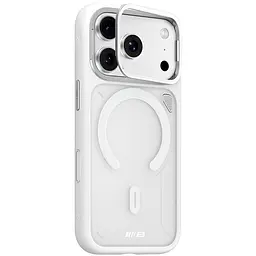 TPU+PC чохол Blueo Frosted Heat Dissipation Stand with MagSafe для Apple iPhone 17 Pro Max (6.9) Білий / White