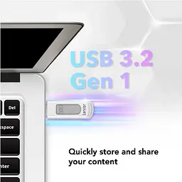 Флеш-пам'ять (накопичувач USB) USB3 32GB V100 LJDV100-32GABGY LEXAR - мініатюра 4
