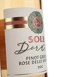 Вино Sole Dorato Pinot Grigio Rose DOC рожеве сухе 0.75 л - мініатюра 3