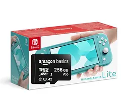 Ігрова консоль Nintendo Switch Lite Turquoise модифікована + Карта пам'яті 256 ГБ + 15 ігор - мініатюра 4