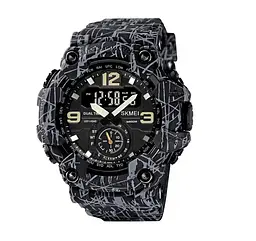Наручний годинник чоловічий Skmei 1637 Gray Black, 1637GYBK (18442)