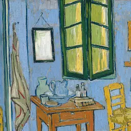 Інтер'єрна картина Спальня в Арлі, Вінсент ван Гог, Vincent van Gogh, The Bedroom, інтер'єрний декор, 60×77 см (id6656) - мініатюра 4