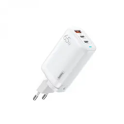Мережевий зарядний пристрій Remax RP-U55 Ligil 65 W PD+QC GaN