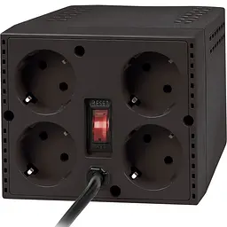Стабілізатор напруги Defender AVR Premium 1500 600 Вт, 4 розетки, чорний - мініатюра 3