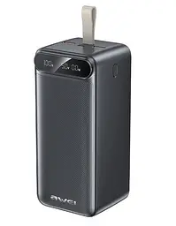 Зовнішній акумулятор Power Bank на 100 000 мАг з дисплеєм і ліхтариком AWEI P101K 22.5W ∙ Power Bank P101K з дисплеєм і LED-лампою