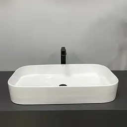 Умивальник VBI Vestone 75 white накладний VBI-017003, Білий - мініатюра 3
