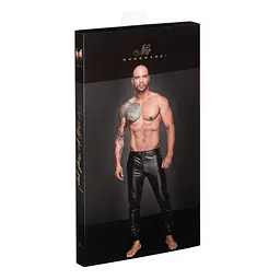 Чоловічі трегінси Noir Handmade H063 Powerwetlook treggings, S, мокрий ефект - мініатюра 6