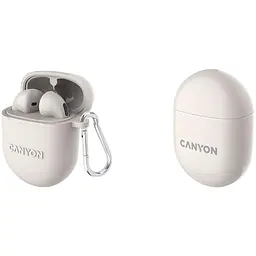 Навушники Canyon TWS headset TWS-6 Beige (CNS-TWS6BE) - мініатюра 5