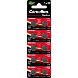 Батарейка Camelion AG10 / LR1130 / LR54 / V10GA Alkaline х 10 (AG10-BP10)