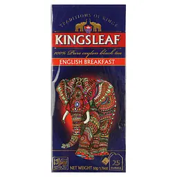 Чай черный Kingsleaf English breakfast 50 г (25 шт. х 2 г) (843110)