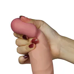 Реалістичний вібратор The Ultra Soft Dude 22см тілесний - мініатюра 3